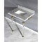 Kingston Brass 30X22 Marble Vanity Top W/ Acrylic Feet Combo, Marble/Brass KVPB30MASQ7 - alternate 2